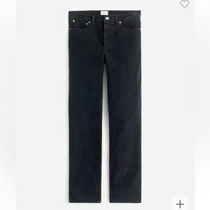 J. Crew Women’s Vintage High-Rise slim-straight Black Corduroy Pants Size 29 NWT